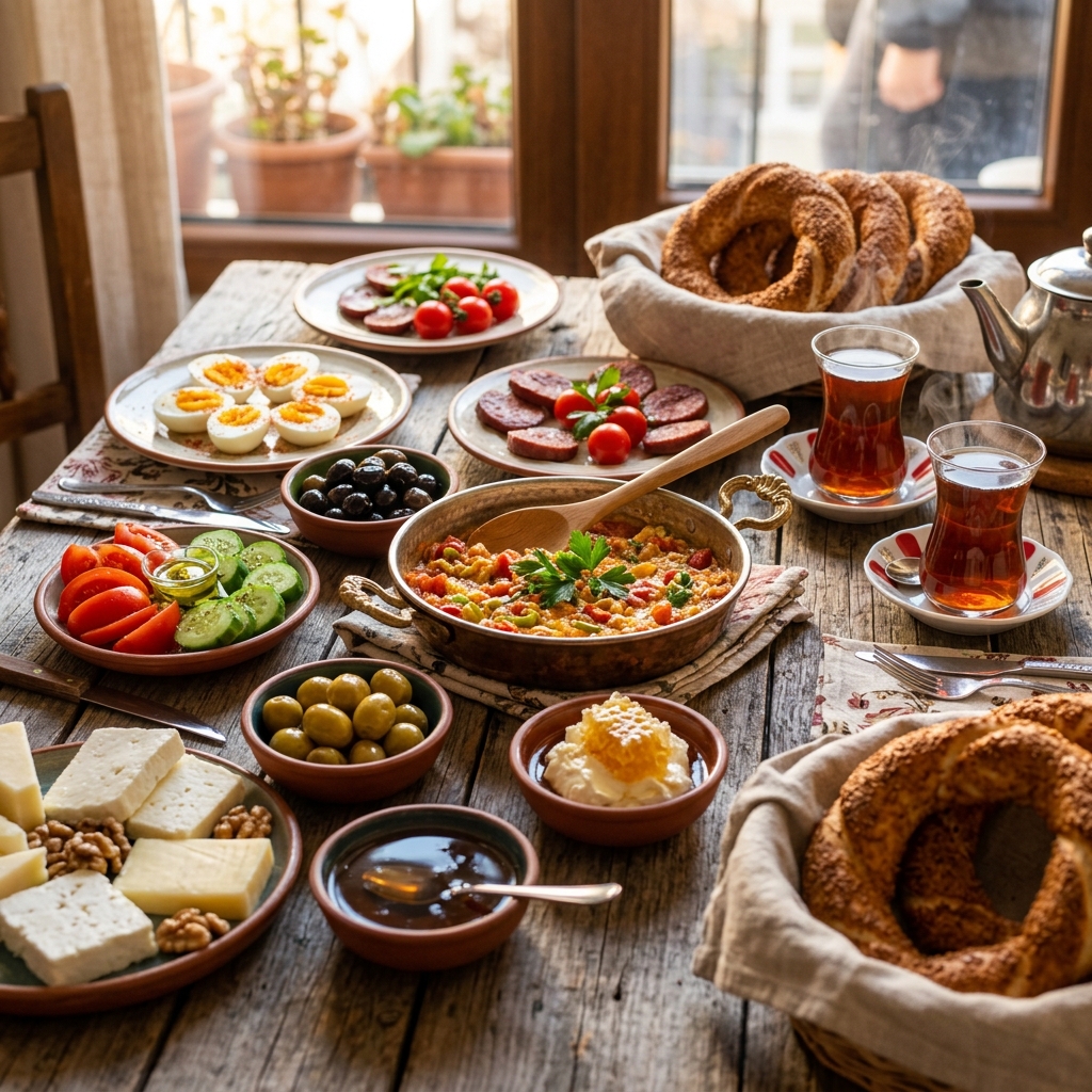Kahvaltı Konağı Zengin Açık Büfe Kahvaltı Spread